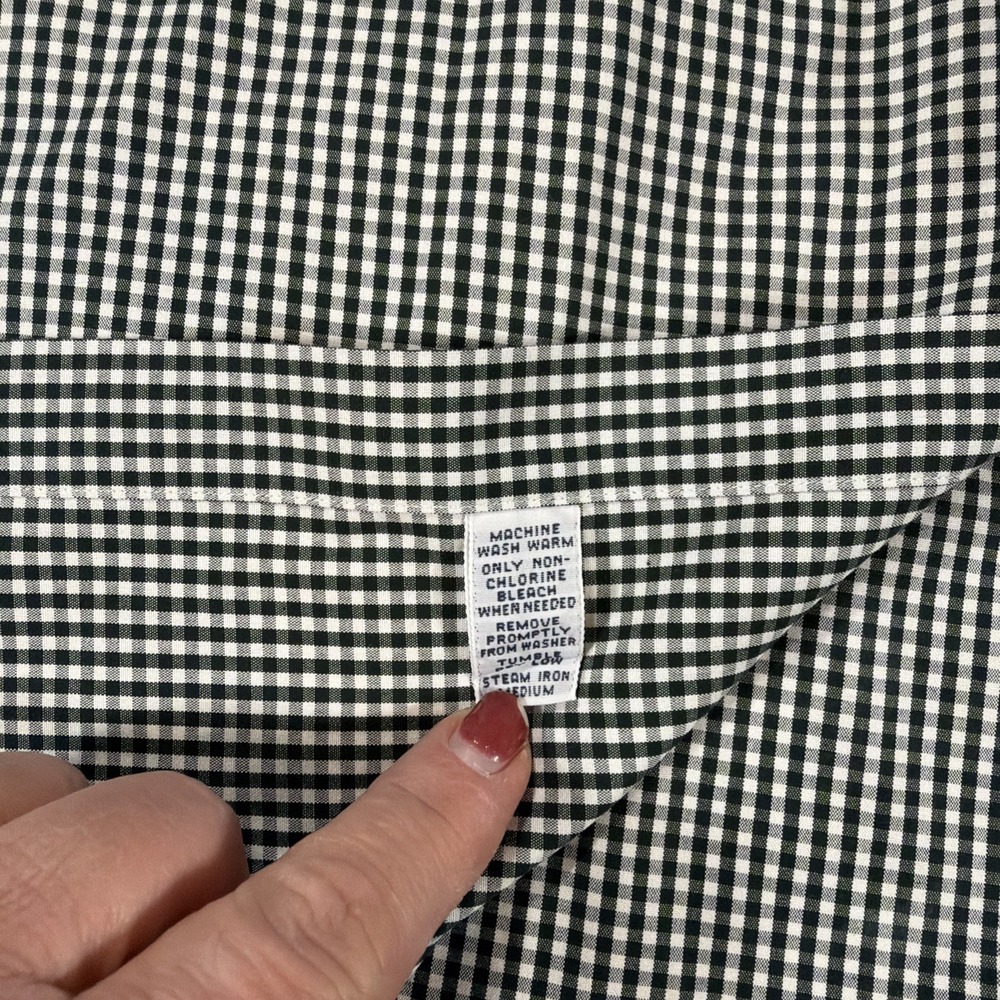 Ralph Lauren Blake XXL Green Gingham Plaid Check Short Sleeve Button Down Shirt - Picture 6 of 7